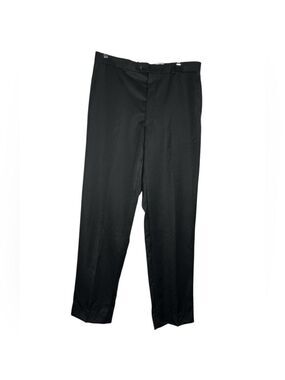 Vintage Pronto Uomo Men's Virgin Wool Dress Pants Black Union Made, size 36